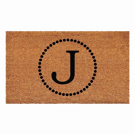 Calloway Mills Monogram Door Mat, Black, Natural, 24 in W x 36 in L 108212436J